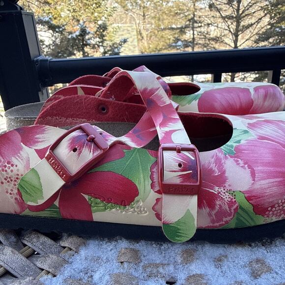 Birki’s by Birkenstock Women's 8 US 39 EU Maria Floral slip on Clogs Open Heel - Picture 6 of 15